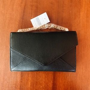 NWT Barneys New York black pebble leather purse